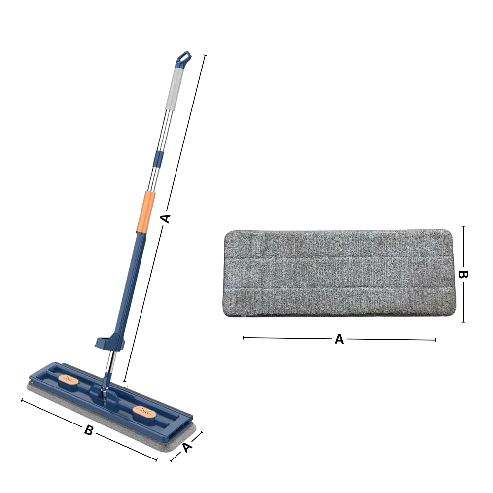 Self-wringing Flat Mop With Bucket