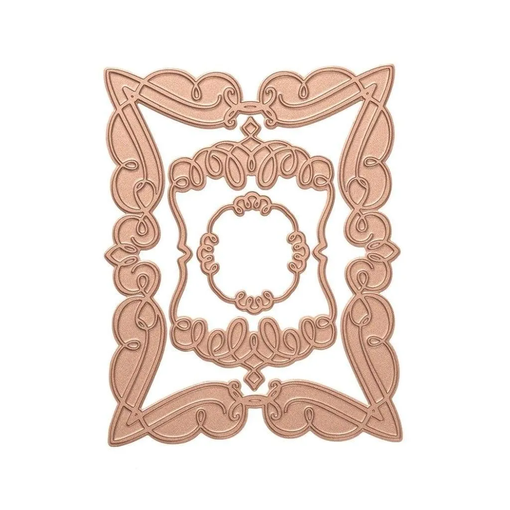 Spellbinders Glimmer Impression Plate - Elegant Rectangle*