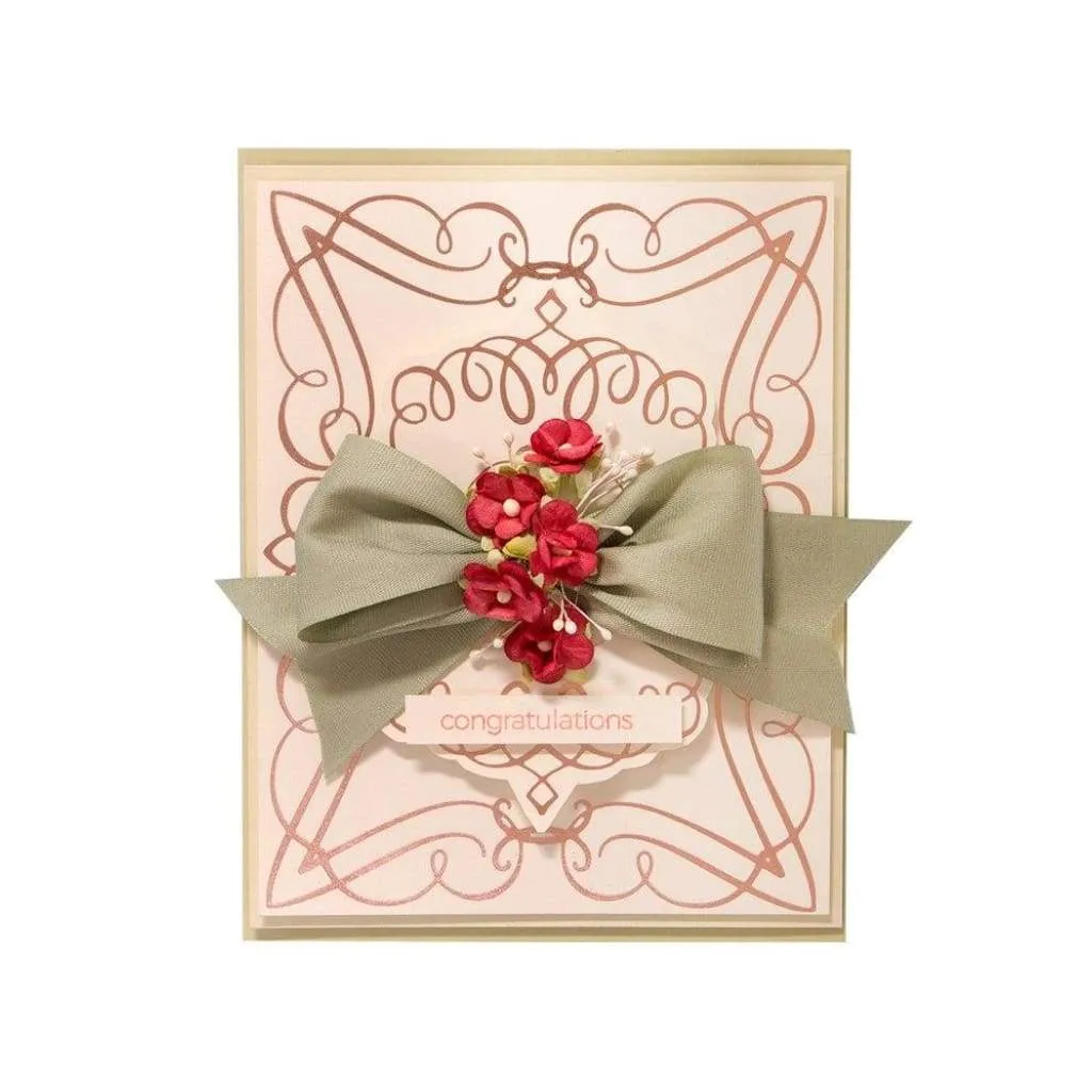 Spellbinders Glimmer Impression Plate - Elegant Rectangle*