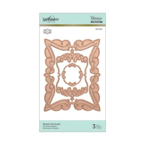 Spellbinders Glimmer Impression Plate - Elegant Rectangle*