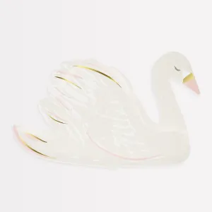 Swan Shaped Plates (x 8)