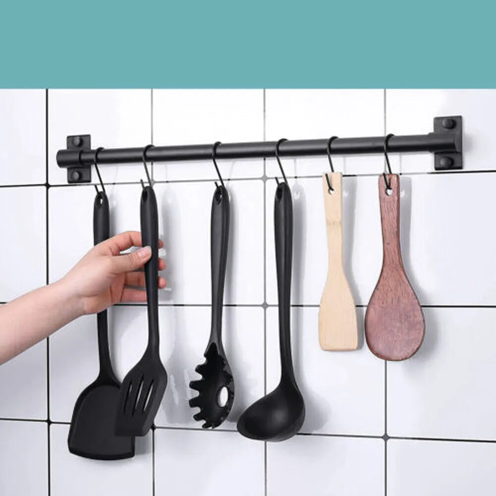 US 50-100 Pack Heavy Duty S Hooks Multi-Use Hanger Pan Pot Holder Rack Stainless
