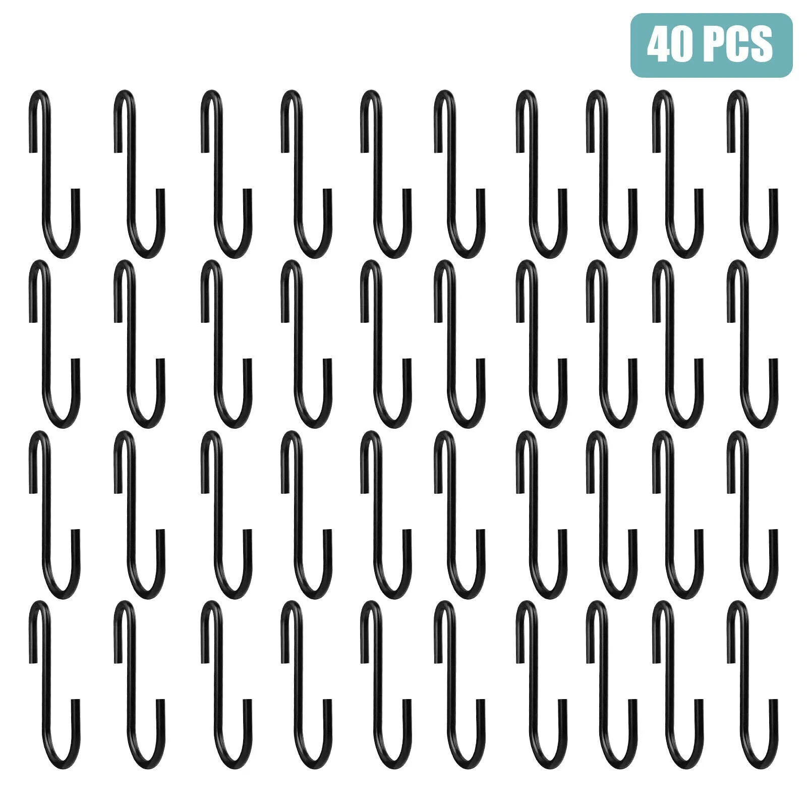 US 50-100 Pack Heavy Duty S Hooks Multi-Use Hanger Pan Pot Holder Rack Stainless