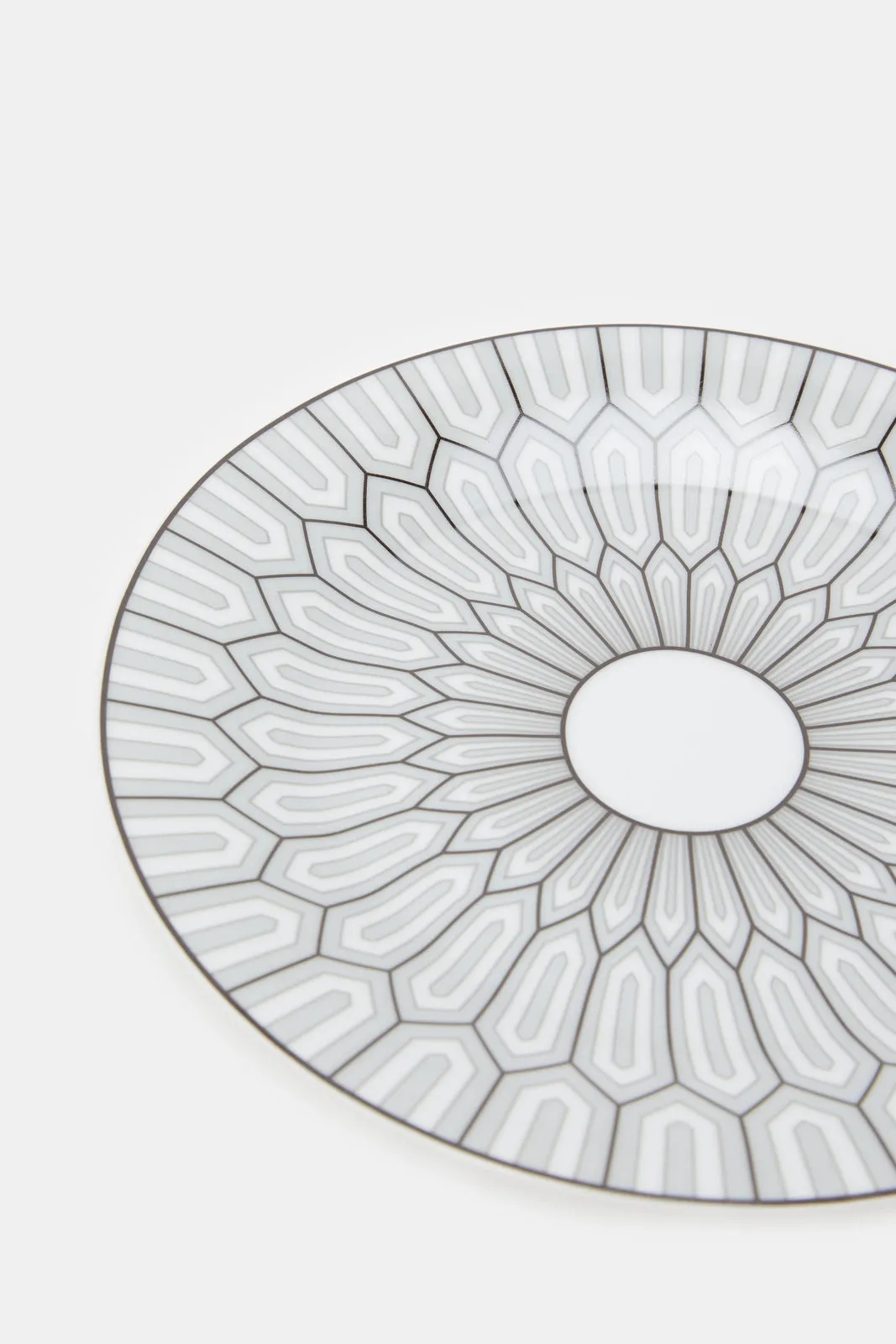 White Geometirc Dinner Set (20 Piece)