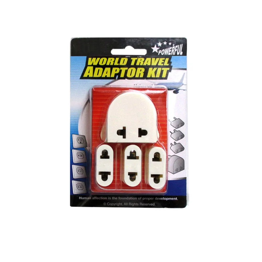World Travel Voltage Converter Adapter Kit 50-1600 Watt Plug Power Charger Us Eu
