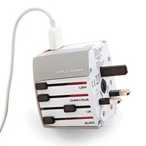 World Wide Adapter   2 USBs